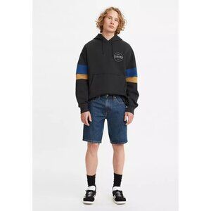 LEVI'S 405 Standard 10" Dark Score 100% Cotton Non Stretch Denim Shorts, Size 29